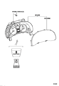 8385248B50-GLASS, COMBINATION METER