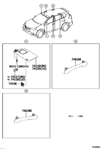 743100R051B2-VISOR ASSY, RH