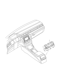 17G907049C-Operation & display unit-climtronic