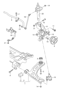 L5QD407151D-Track control arm lh & rh