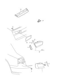 4G5945253-Damper, taillight
