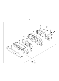 0K56K55430-CLUSTER ASSY-INSTRUMENT