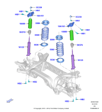 FR3Z18125AA-Shock absorber assy-rh/lh