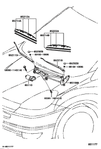 85110AE010-MOTOR ASSY, WINDSHIELD WIPER