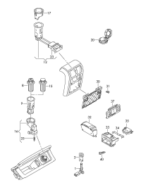 3C0919299-Socket & clamp tube