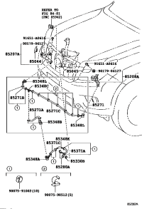 8504460140A0-NOZZLE SUB-ASSY, TYPE1 H/LAMP WASHER, RH