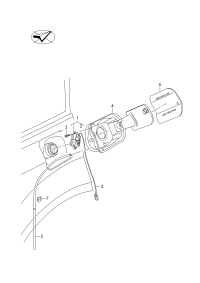 4M8809907A-Cap, fuel tank