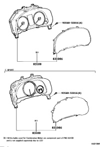 838004DA51-METER ASSY, COMBINATION