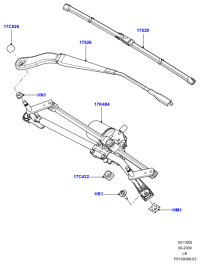 LR056309-BLADE ASSY - WIPER LHD