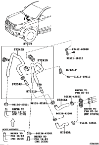 8720960E51-HOSE, HEATER WATER, OUTLET B