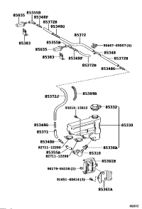 8536136160-BRACKET, WINDSHIELD WASHER, NO.1
