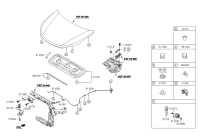 811812B000NBC-HANDLE ASSY-HOOD LATCH RELEASE