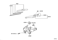 8521452060-Rubber, rear wiper