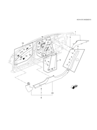 26264356-Trim-body striker pillar upr (inc.3)