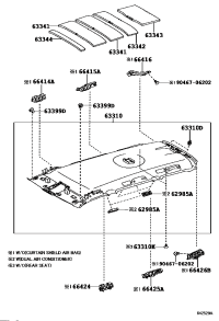 6331060N60A1-HEADLINING ROOF