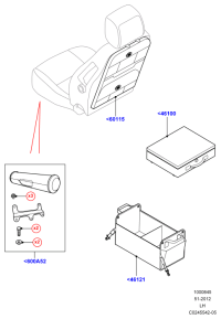 VPLVS0181-STOWAGE - SEAT BACK