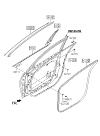 821503V000-W/STRIP-DR OPNG UPR LH