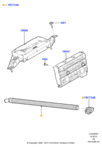 BL3Z18842J-BEZEL ASSY-A/VENT,RH