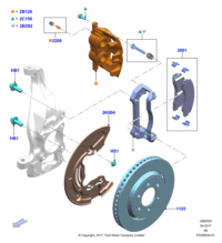 CL3Z2B292B-BRACKET-ENGINE SUPP*