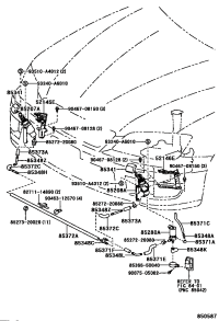8520753010-ACTUATOR SUB-ASSY, HEADLAMP WASHER, RH