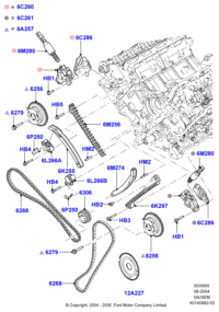 F85Z6M274AA-TENSIONER,TIMING BELT