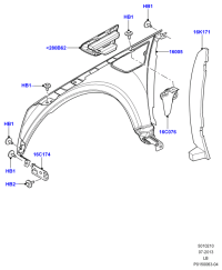 LR016874-RUBBER,T/MISSION MT