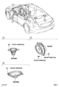 8616006640-SPEAKER ASSY, FRONT NO.1