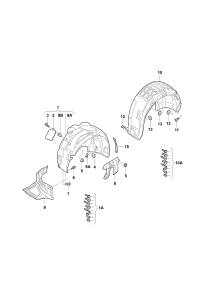 L4GD821133-Panel, glass fiber wheel house, inner