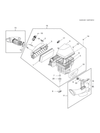 9072256-Spacer, air cleaner