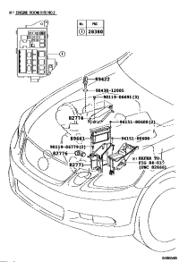 8277630090-DUCT, ENGINE ROOM ECU OUTLET