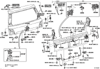 6895069275-STAY ASSY, BACK DOOR, RH