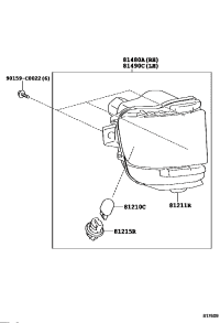 8148060070-LAMP ASSY, REAR FOG, RH