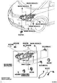 8113028A51-UNIT ASSY, HEADLAMP