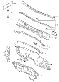 3C0802165-Frame, bulkhead