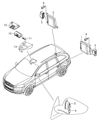 4L0910568D-Control unit, with software, for lane change assist system hardware: