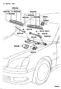 8521150100-ARM, FR WIPER, RH