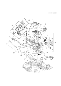 9018792-Lamp assy-fr floor console a/box