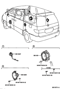 8616028510-SPEAKER ASSY, FRONT NO.1