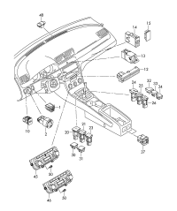3C8941333-Adjuster, instrument illumination and lighting distance adjusting device