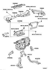 5599047040-NOZZLE ASSY, DEFROSTER, LOWER