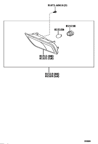 8151160590-LENS, FRONT TURN SIGNAL LAMP, RH