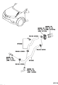 872090R130-HOSE, HEATER WATER, INLET