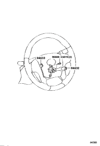 8463208040-Switch assy, cruise control main