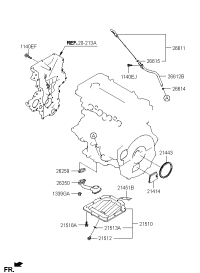 213502E300-COVER ASSY-TIMING CHAIN
