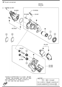 GVY02643ZA-PAD SET,RR CALIPER