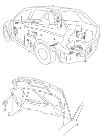 8P0863825L-Damper, flap
