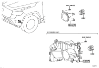 8122152120-LAMP UNIT, FOG LAMP, LH