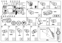 8433260450-SWITCH ASSY, HAZARD WARNING SIGNAL