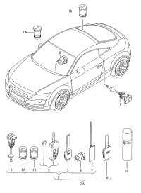 8P0837220G-Main key confirm## the chassis number when ordering.