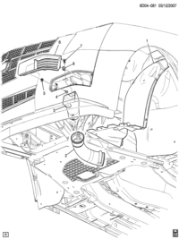 25940080-Extension, front bumper skin (w/hole)